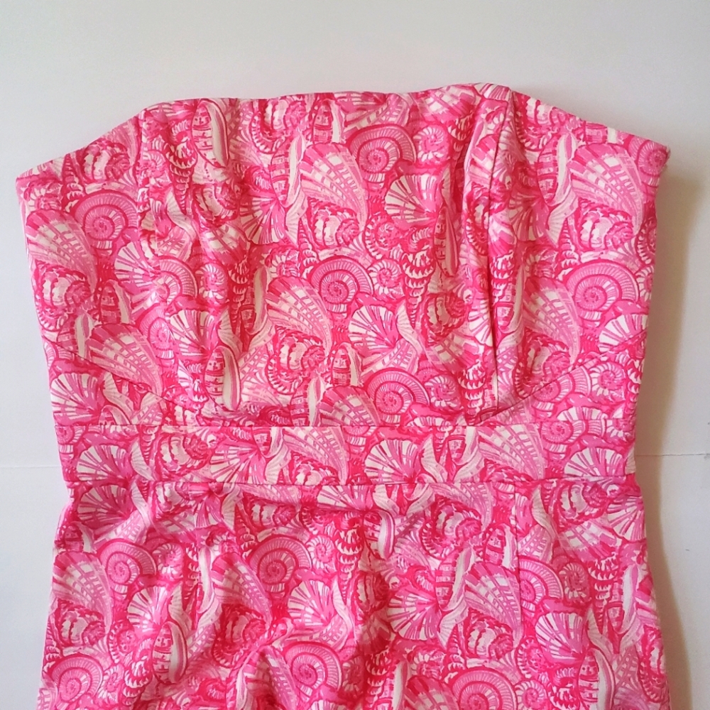 VINEYARD VINES Strapless Shell Pattern Mini Dress - image 3